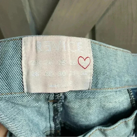 Revice Split Denim Boyfriend Fit made in LA USA size 27 - Picture 7 of 8